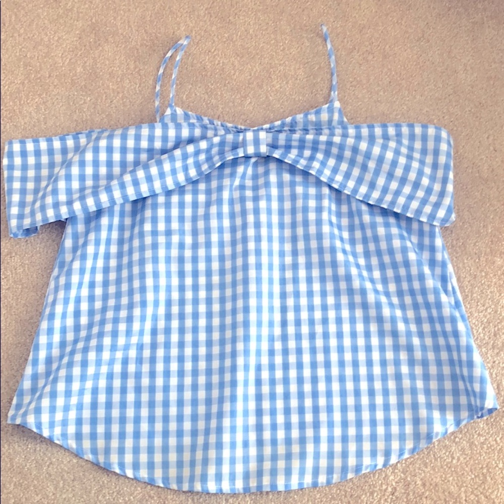Gingham Bow Tank